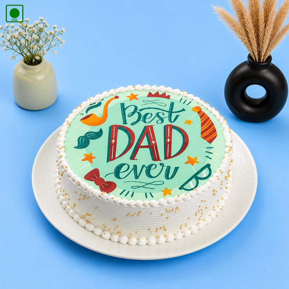 Best Dad Ever Poster Cake - Gurgaon, Delhi & Noida