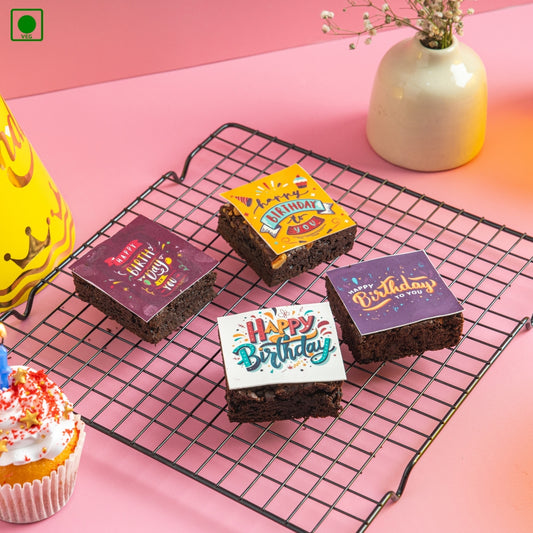 Birthday Special Brownie - Pack of 4 - Gurgaon, Delhi & Noida