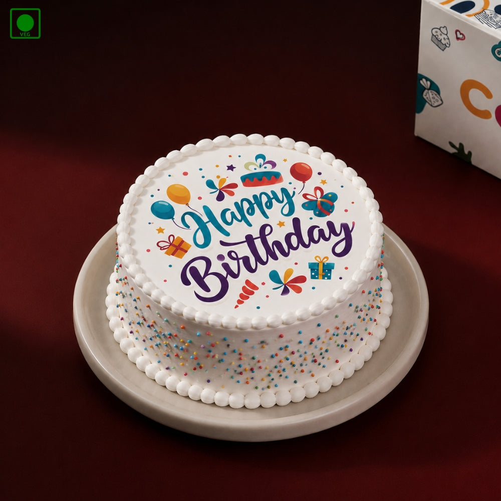 Birthday Celebration Poster Cake - Gurgaon, Delhi & Noida