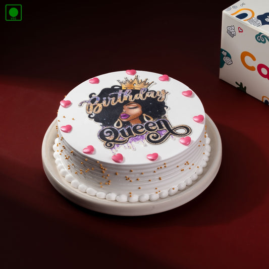 Birthday Queen Cake - Gurgaon, Delhi & Noida