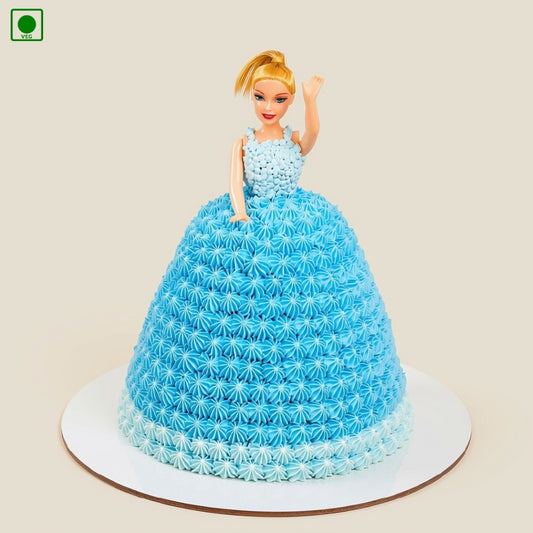 Blue Doll Dress Cake – Gurgaon, Delhi & Noida