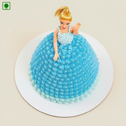 Blue Doll Dress Cake – Gurgaon, Delhi & Noida