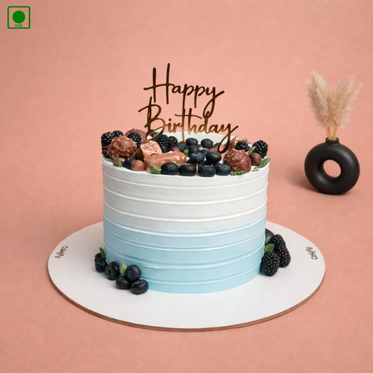 Blue Ombre Berry Cake - Gurgaon & Delhi NCR | Cakofy