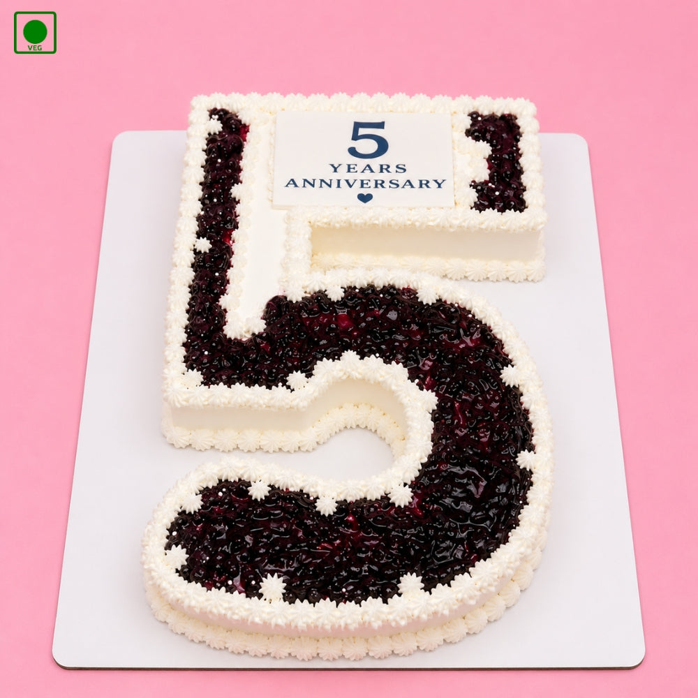 Blueberry Number Five Cake- Gurgaon, Delhi & Noida