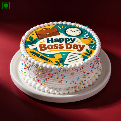Boss Day Office Theme Cake