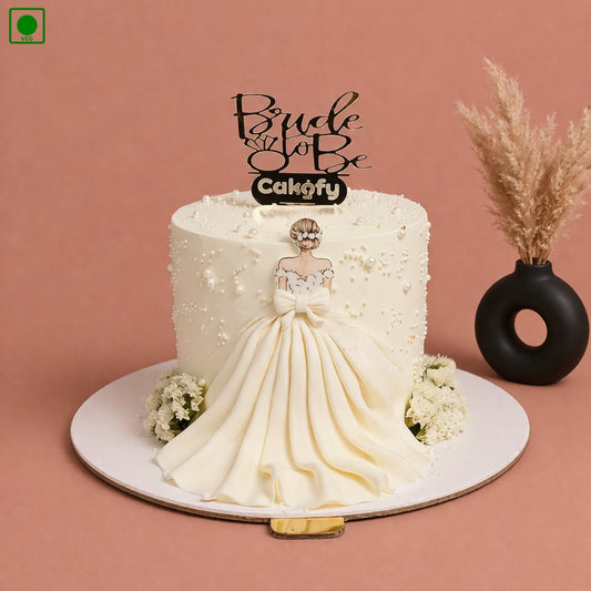 Bride To Be Gown Cake - Gurgaon & Delhi NCR | Cakofy