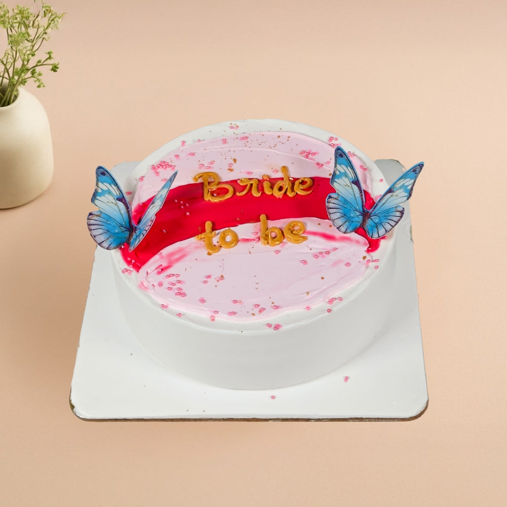 Bride To Be Butterfly Cake - Gurgaon & Delhi NCR | Cakofy