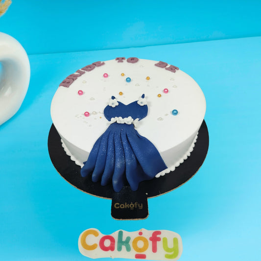 Bride To Be Dress Theme Cake - Gurgaon & Delhi NCR | Cakofy