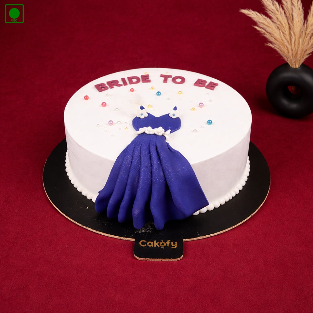 Bride To Be Dress Theme Cake - Gurgaon & Delhi NCR | Cakofy