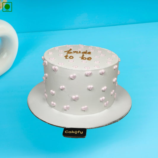 Bride To Be Gold Script Cake - Gurgaon & Delhi NCR | Cakofy