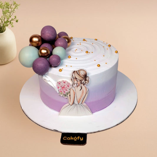 Bride To Be Ombre Design Cake - Gurgaon & Delhi NCR | Cakofy