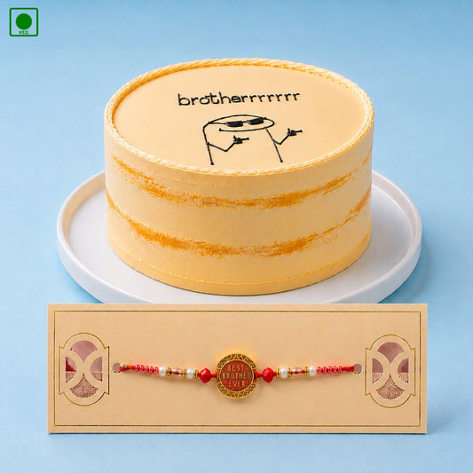 Brother Rakhi Special Funny Cake - Gurgaon, Delhi & Noida