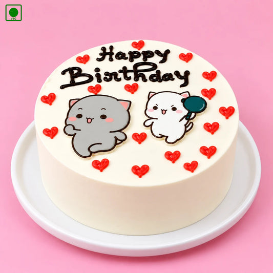 Bubu Dudu Love Theme Cake – Gurgaon, Delhi & Noida