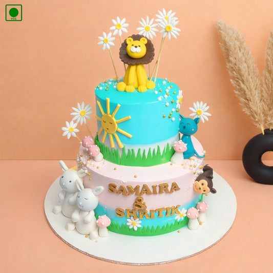 Bunny and Lion Theme Cake – Gurgaon & Delhi NCR | Cakofy