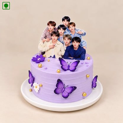 Butterfly BTS Cake