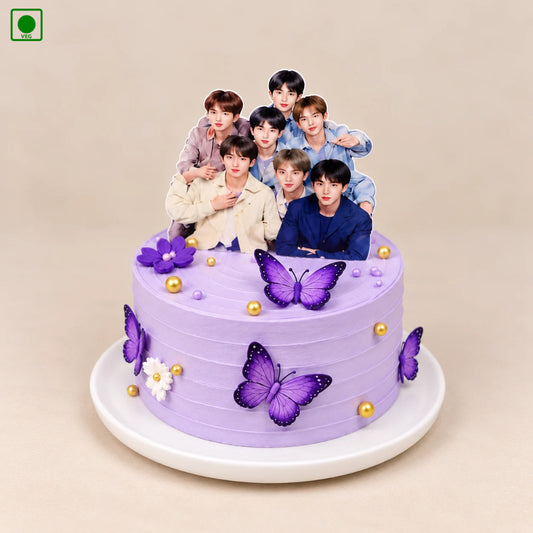 Butterfly BTS Cake