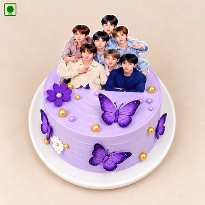 Butterfly BTS Cake