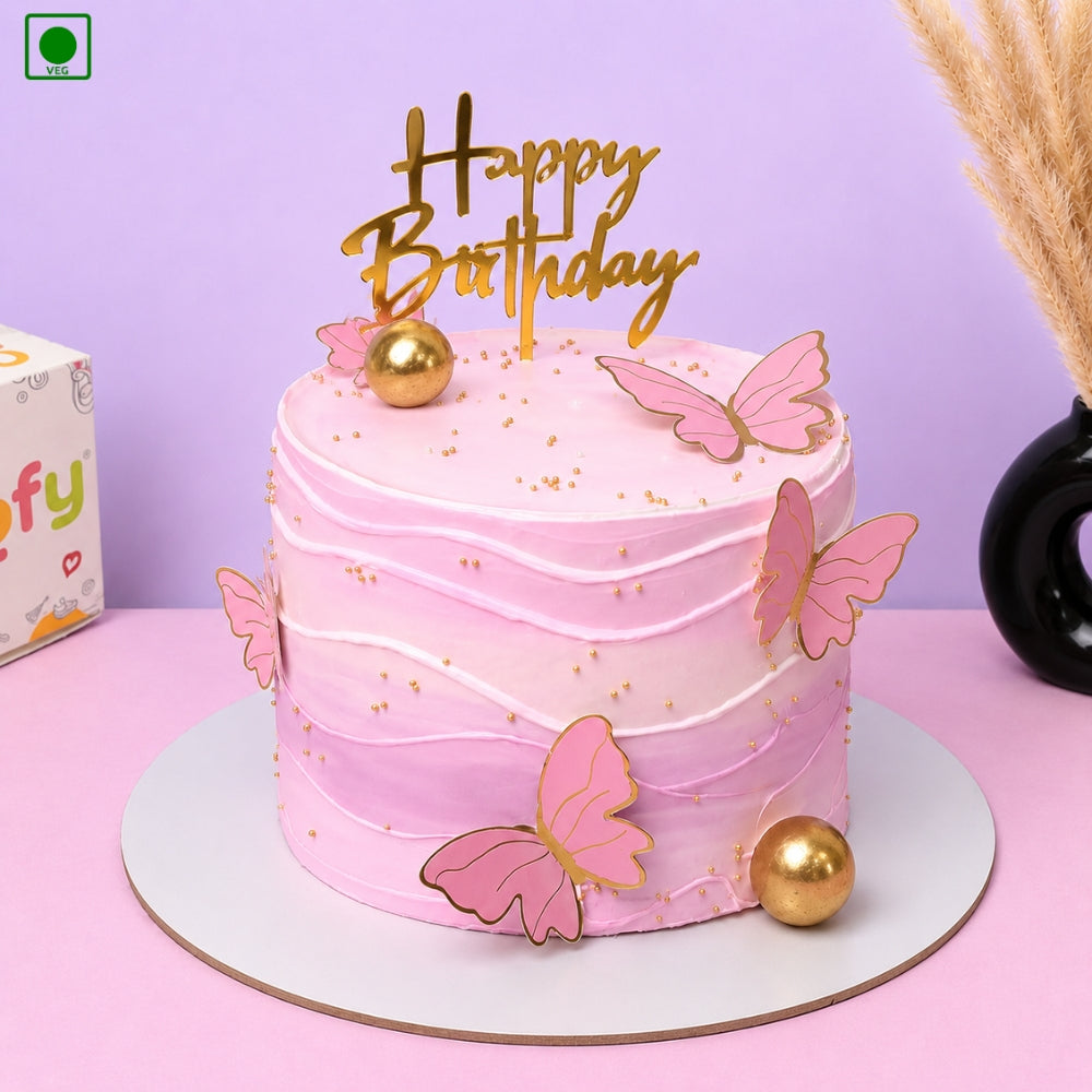 Butterfly Bliss Designer Cake - Gurgaon, Delhi & Noida