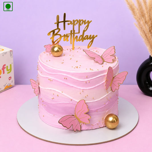 Butterfly Bliss Designer Cake - Gurgaon, Delhi & Noida