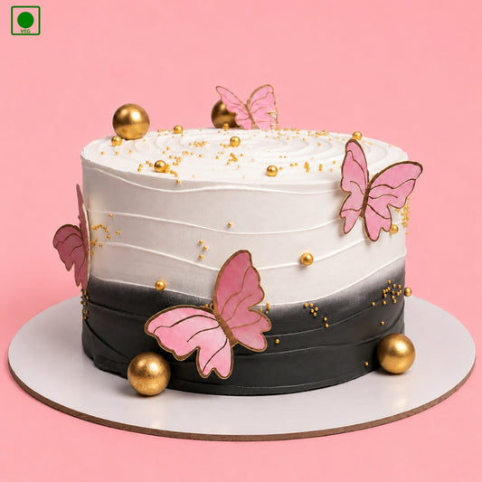Butterfly Bliss Ombre Cake - Gurgaon, Delhi & Noida
