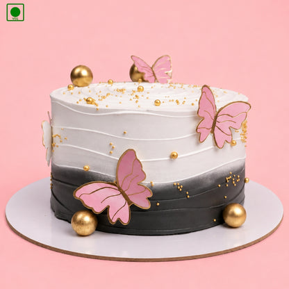 Butterfly Bliss Ombre Cake - Gurgaon, Delhi & Noida