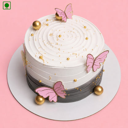 Butterfly Bliss Ombre Cake - Gurgaon, Delhi & Noida