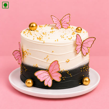 Butterfly Bliss Ombre Cake - Gurgaon, Delhi & Noida
