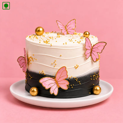 Butterfly Bliss Ombre Cake - Gurgaon, Delhi & Noida