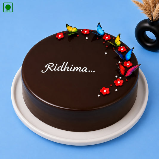 Butterfly Chocolate Truffle Cake - Gurgaon, Delhi & Noida