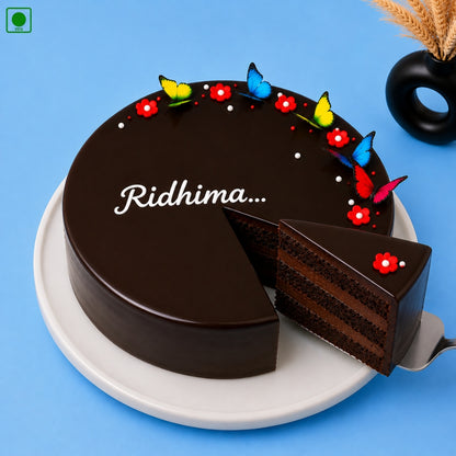 Butterfly Chocolate Truffle Cake - Gurgaon, Delhi & Noida