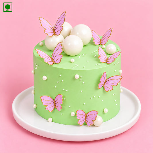 Butterfly Pearl Designer Cake - Gurgaon, Delhi & Noida
