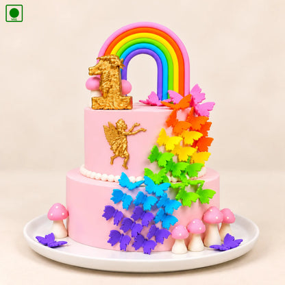Butterfly Rainbow Cake – Gurgaon, Delhi & Noida  