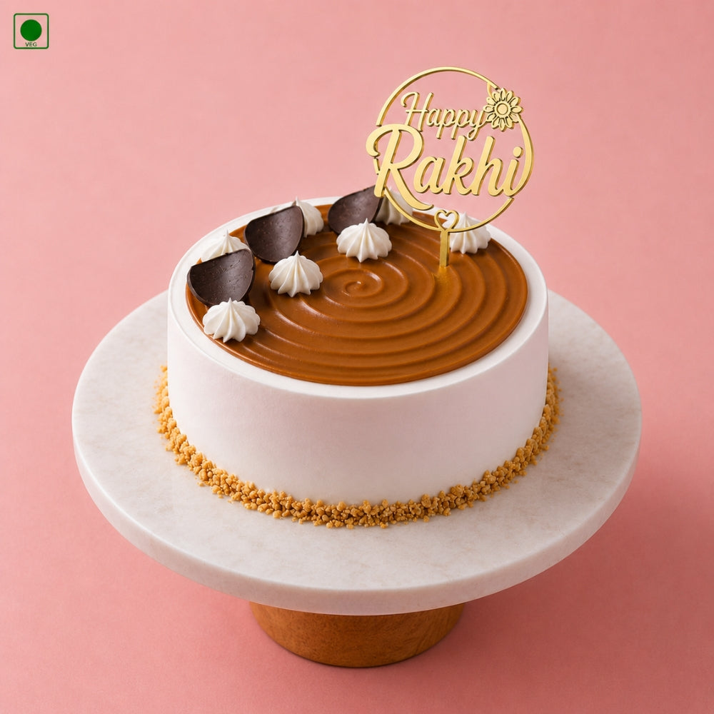 Butterscotch Rakhi Cake