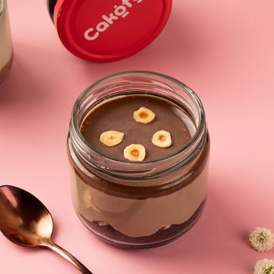 Hazelnut Mousse Jar Cake