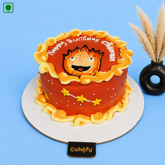 Calcifer Theme Cake - Gurgaon & Delhi NCR | Cakofy