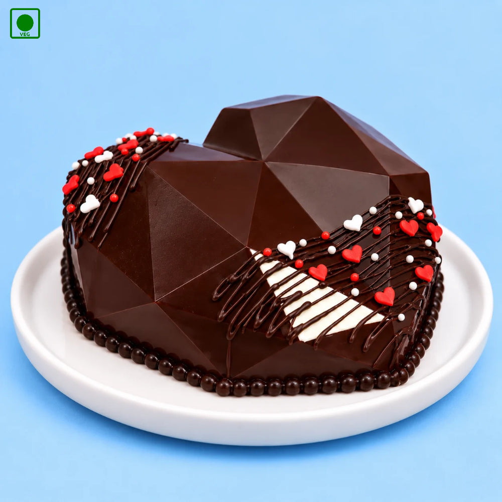 Choco Pinata Heart Cake - Gurgaon, Delhi & Noida