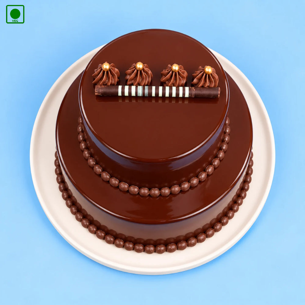 Choco Truffle Two Tier Cake - Gurgaon, Delhi & Noida