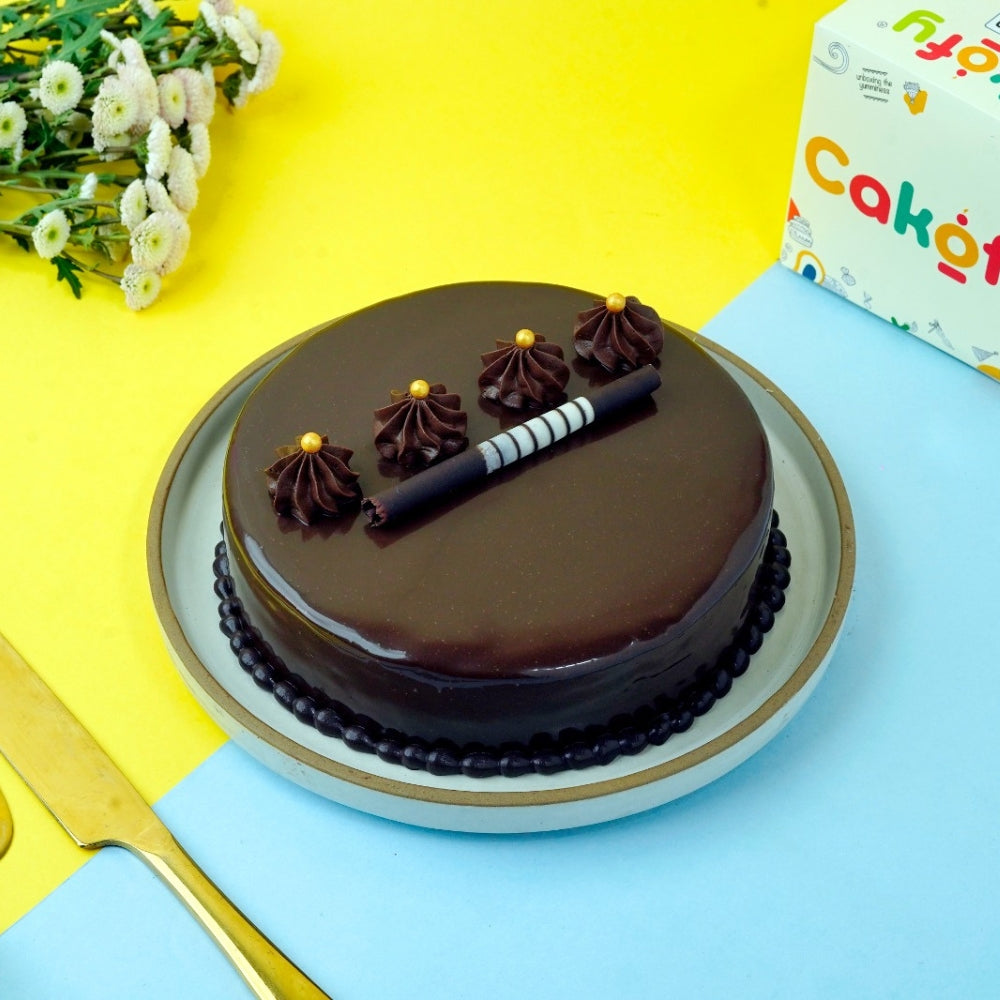 Choco Truffle Flower Design Cake - Cake Gurgaon & Delhi NCR | Cakofy