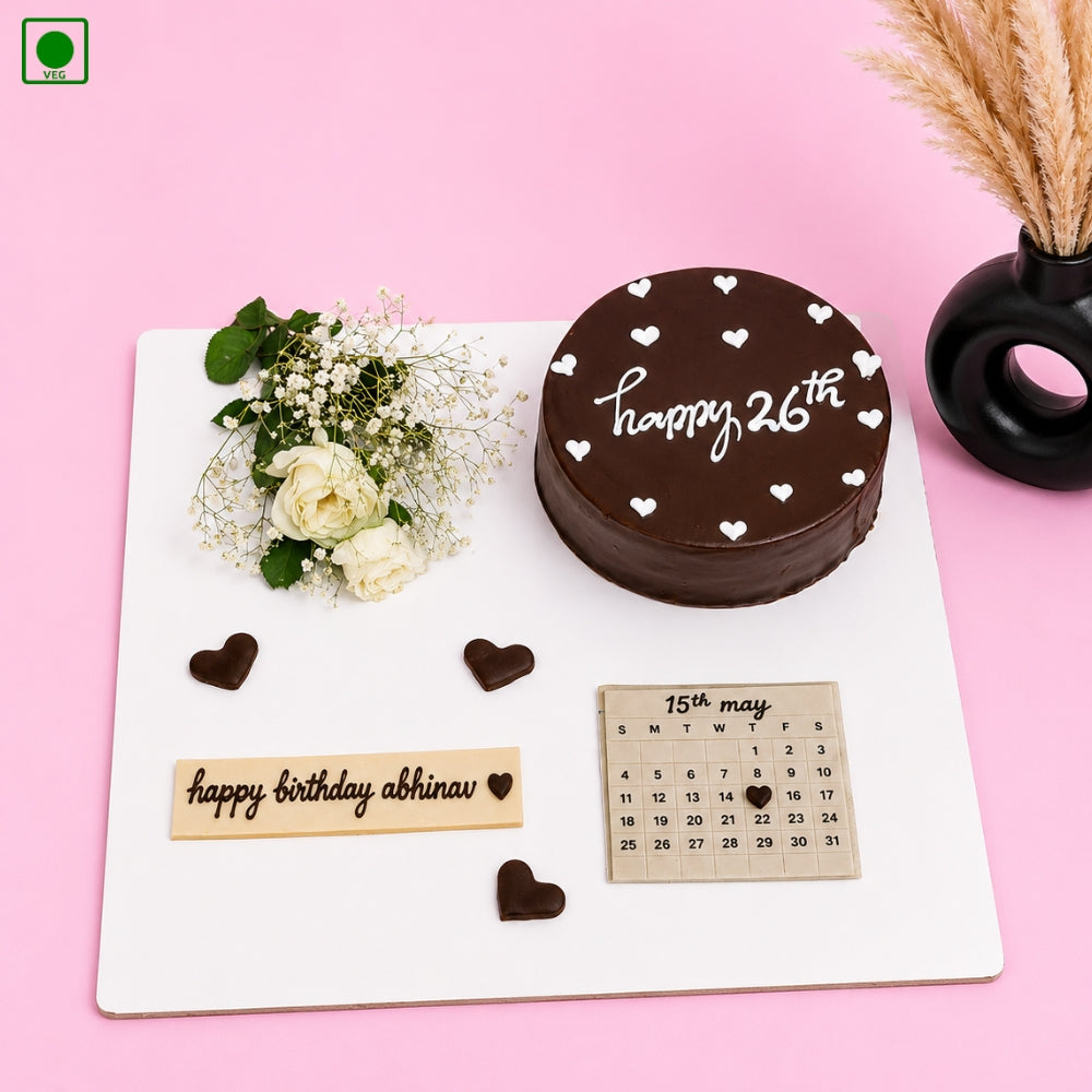Chocolate Calendar Theme Cake - Gurgaon, Delhi & Noida