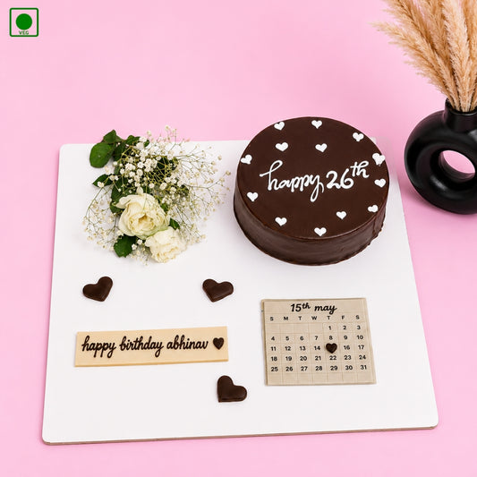 Chocolate Calendar Theme Cake - Gurgaon, Delhi & Noida