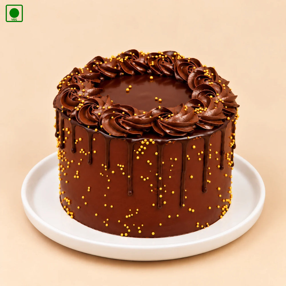 Chocolate Gold Sprinkle Cake – Gurgaon, Delhi & Noida