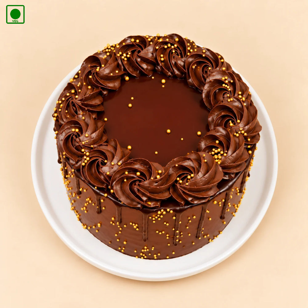 Chocolate Gold Sprinkle Cake – Gurgaon, Delhi & Noida