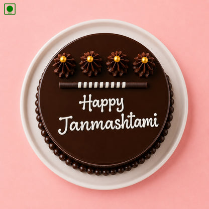 Chocolate Janmashtami Cake