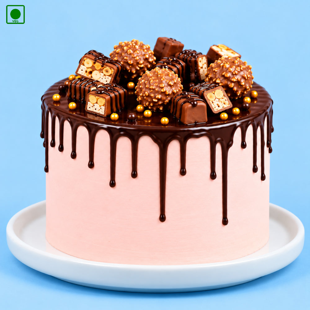 Chocolate Rocher Drip Cake - Gurgaon, Delhi & Noida