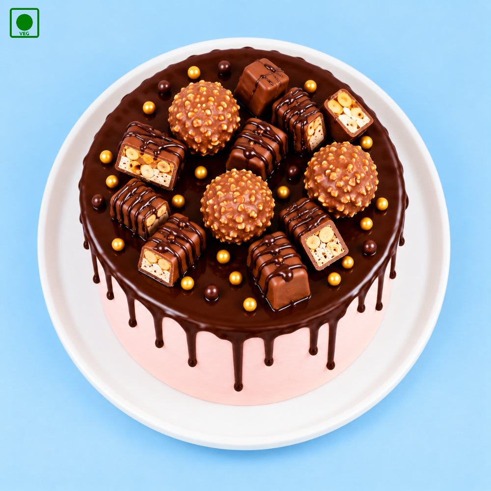 Chocolate Rocher Drip Cake - Gurgaon, Delhi & Noida