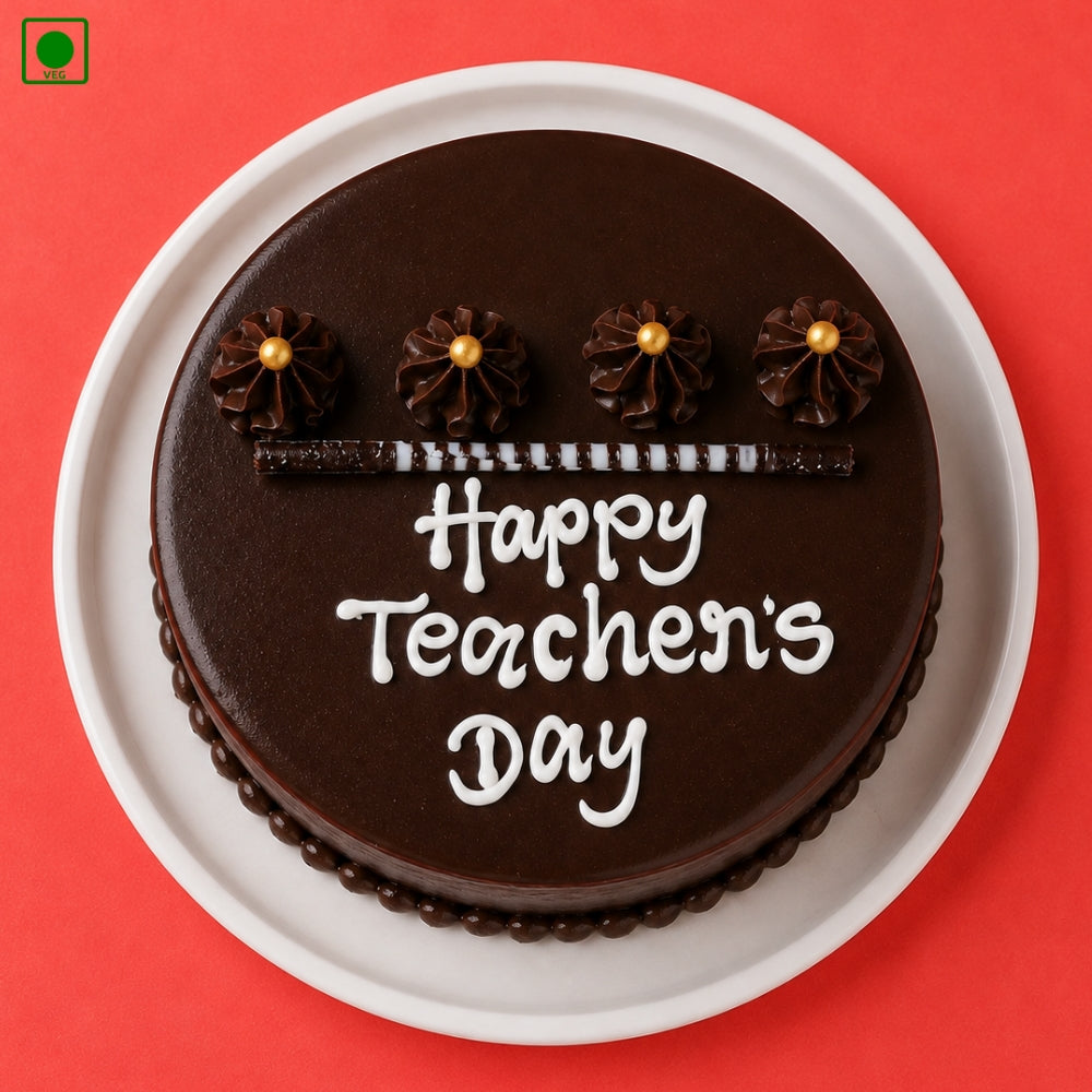 Chocolate Teacher's Day Cake - Gurgaon, Delhi & Noida