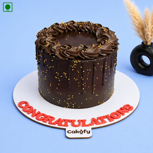 Chocolate Gold Sprinkle Cake – Gurgaon & Delhi NCR | Cakofy