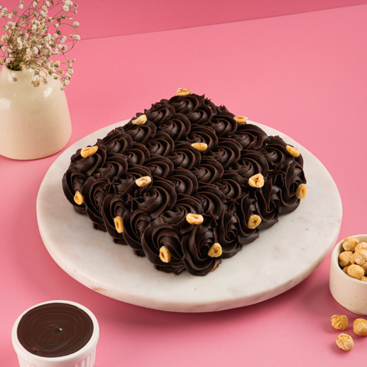 Chocolate Hazelnut Square Shape Gurgaon & Delhi NCR | Cakofy