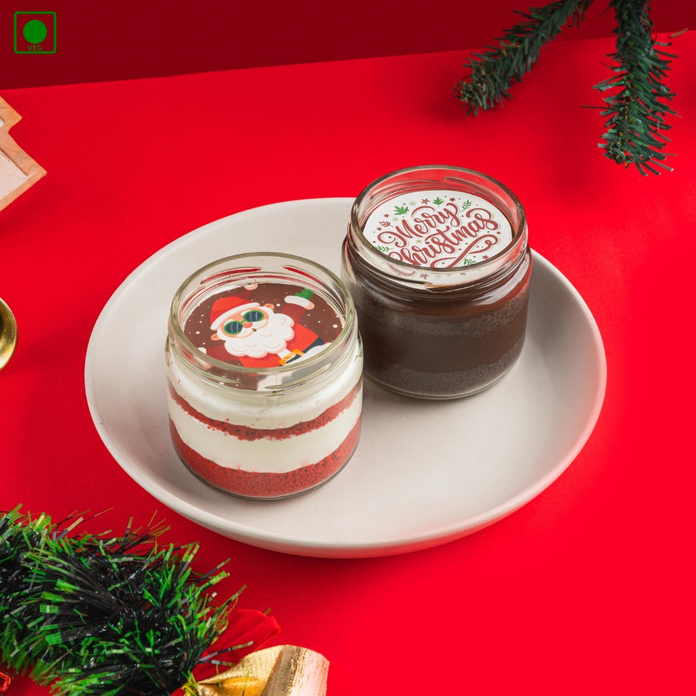Christmas Special Jar Cake (Pack of 2) - Gurgaon, Delhi & Noida