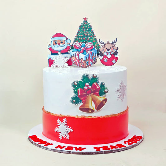 Christmas Celebration Theme Cake - Gurgaon & Delhi NCR | Cakofy